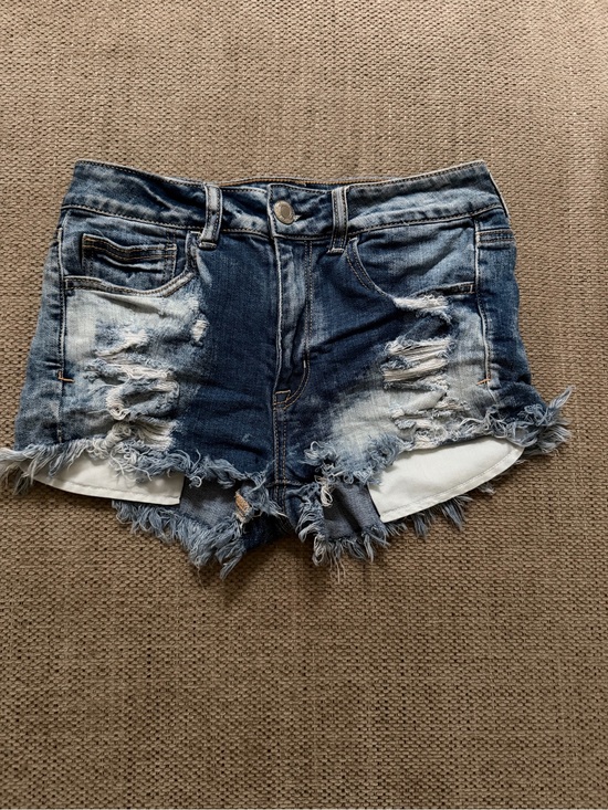 American Eagle Outfitters Pants - American Eagle Outfitters Distressed Dark Blue Denim Cutoff Shorts